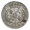 trojak 1754, Lipsk, Iger Li.54.1.a (R1), Kahnt 695 var. g -bardzo szerokie popiersie króla, moneta..
