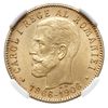 20 lei 1906, wybite z okazji 40. rocznicy panowania, złoto, Fr. 4, moneta w pudełku firmy NGC z oc..