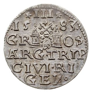 trojak 1583, Ryga, Iger R.83.1.e (R1), Gerbaszew