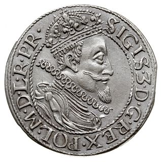 ort 1612, Gdańsk, kropka za łapą niedźwiedzia, Shatalin G12-9 (R2), moneta z końca blachy, ładnie zachowana, rzadszy rocznik,