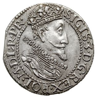 ort 1613, Gdańsk, kropka za łapą niedźwiedzia, Shatalin G13-9 (R2), rzadszy rocznik, moneta z końca blachy, ale bardzo ładna