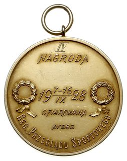 I Tour de Pologne, -medal złoty z uszkiem, sygnowany A Nagalski, przyznany przez redakcję Przegladu Sportowego za zajęcie IV miejsca w I wyścigu Dookoła Polski 7-16 września 1928 roku, złoto próby 3”, 40.5 mm, 43.92 g, na rewersie państwowa cecha złota i imiennik wytwórcy AN (Adam Nagalski. Medal był przyznany znanemu kolarzowi i olimpijczykowi Józefowi Stefańskiemu (1908-1997)