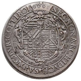 Rudolf II 1576-1612, dwutalar 1604, Hall, srebro 57.29 g, M-T 364, Dav. 3004, patyna, egz. Hess-Divo 298/1528