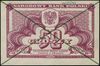 50 groszy 1944, bez oznacznia serii i numeracji, obustronne zielone dwukrotne skreślenie oraz pozi..