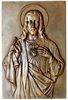 plakieta Mennicy Państwowej -Serce Chrystusa, plakieta niesygnowana autorstwa Stefana Rufina Koźbi..