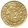 Ferdynand I 1526-1564, dukat 1557 KB, Krzemnica, złoto 3.57 g, Huszár 895, Fr. 48, gięty, ale bard..