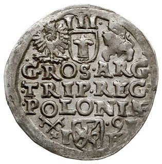 trojak 1591, Poznań, Iger P.91.3.a, bardzo ładny