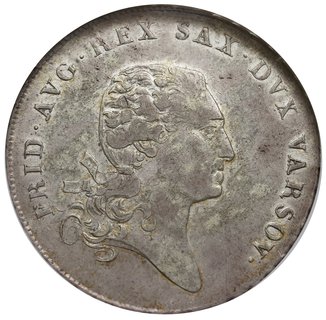 talar 1812, Warszawa, Plage 115, Dav. 247, moneta w pudełku NGC z certyfikatem XF45, patyna, ładny