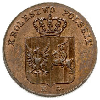 3 grosze polskie 1831, Warszawa, Iger Pl.31.1.a (R), Plage 282, moneta polakierowana, piękne zachowana