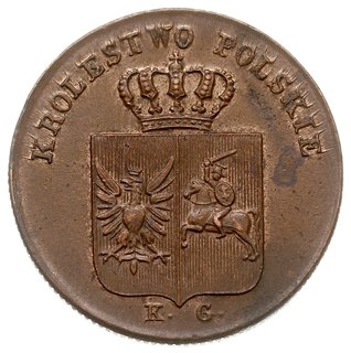 3 grosze polskie 1831, Warszawa, Iger Pl.31.1.a (R), Plage 282, piękne