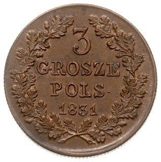 3 grosze polskie 1831, Warszawa, Iger Pl.31.1.a 