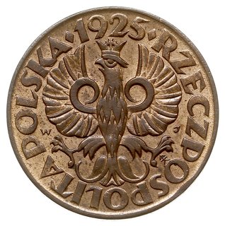 5 groszy 1925, Warszawa, Parchimowicz 103.b, pię