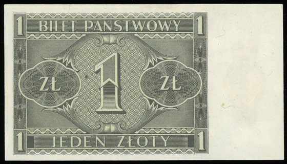 1 złoty 1.10.1938, seria IJ, numeracja 7601366, 