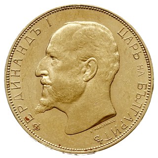 Ferdynand I 1887-1918, 20 lewa 1912, Wiedeń, wybite z okazji 25-lecia panowania, złoto 6.45 g, Fr. 6, oryginalne stare bicie, bardzo ładnie zachowane