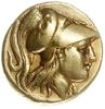 Macedonia, Aleksander III Wielki 336-323 pne, stater 334-323 pne, Sardes, Aw: Głowa Ateny w hełmie..