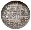 trojak 1590, Poznań, Iger P.90.5.b, moneta w pudełku NGC z certyfikatem MS62