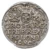 trojak 1602, Kraków, Iger K.02.1.b (R1), moneta w pudełku PCGS z certyfikatem MS 63, patyna, wyśmi..