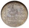 1 gulden 1923, Utrecht, Koga, Parchimowicz 61.a, moneta w pudełku NGC z certyfikatem MS62, patyna,..