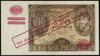 100 złotych 1939, nadruk na banknocie 100 złotych 9.11.1934, seria BN, numeracja 1907404, Lucow 76..