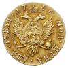 2 ruble 1756, Krasnyj Dvor (Moskwa), złoto 3.20 g, Diakov 380 (R1), Bitkin 53 (R), rzadkie i ładni..