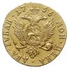 2 ruble 1756, Krasnyj Dvor (Moskwa), złoto 3.20 g, Bitkin 52 (R), Diakov 379-383 (nie notuje takie..