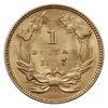 1 dolar 1857, Filadelfia, złoto 1.67 g, Fr. 94, pięknie zachowany, patyna