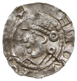 denar, Aw: Popiersie króla w lewo, Rw: Krzyż z kulkami w kątach, Dbg. 749, Kluge 69, srebro 1.25 g, gięty