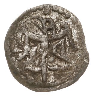 denar poznański, Aw: Orzeł heraldyczny z głową w lewo, Rw: Dwa skrzyżowane klucze, Gum.H. 406, Kop. 7944 (R7), srebro 0.17 g, ładnie zachowany, patyna