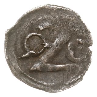 Koszalin, denar XV w., Aw: Głowa na wprost, Rw: Litera Z i kółka po jej bokach, Dbg-P. 187a, Kop. 8477b (R4), 0.23 g, ładnie zachowany