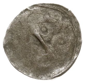Koszalin, denar XV w., Aw: Głowa na wprost, Rw: Odwrócona litera Z, Dbg-P. 188, Kop. 8479 (R5), 0.31 g, słabo odbity, rzadki