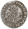 półgrosz (mały grosz) 1302-1303, mennica Valenciennes, Aw: Rycerz w zbroi na koniu w galopie w lew..