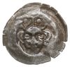 Gryfia, brakteat XIV w., Głowa w koronie na wprost, Dbg-P. 214, Kop. 8467 (R6), 0.18 g