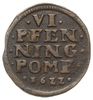 6 fenigów 1622, Nowopole (Franzburg), Hildisch 227, patyna, rzadkie