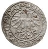 półgrosz 1562, Wilno, rzadsza odmiana z herbem Topór na rewersie, końcówki napisów LI / LITV, Cesn..