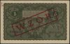 5 marek polskich 23.08.1919, czerwony nadruk WZÓR, seria II-DP, numeracja 878868, Lucow 366 (R3), ..