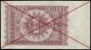 zestaw wzorów banknotów: 1 złoty i 2 złote 15.05.1946, na obu czerwone dwukrotne przekreślenie i p..