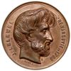 Joachim Lelewel - medal autorstwa Laurenta Harta (medaliera brukselskiego), 1858 r., Aw: Głowa Lel..