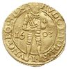 Deventer, dukat 1603, z tytulaturą cesarza Rudolfa II, Purmer De06, Delm. 1087 (R3), złoto 3.46 g,..