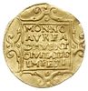 Deventer, dukat 1603, z tytulaturą cesarza Rudolfa II, Purmer De06, Delm. 1087 (R3), złoto 3.46 g,..