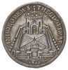 piastra 1703, Rzym, Aw: Tarcza herbowa, Rw: Widok kościoła św. Teodora na Palatynie, IN HONOREM S ..