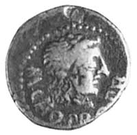 quinar- L. Porcius Licinius (118 p.n.e.), Aw: Głowa młodzieńca w prawo i napisM.CATO PRO PR, Rw: S..