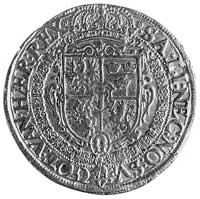 5 dukatów 1622, Wilno, Aw: Popiersie, wokół napis, Rw: Tarcza herbowa, wokółłańcuch Orderu Złotego..