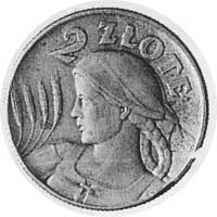 2 złote 1924, mosiądz, wybito 40 szt., 8,5 g.