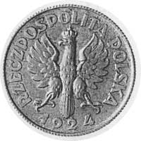 2 złote 1924, mosiądz, wybito 40 szt., 8,5 g.