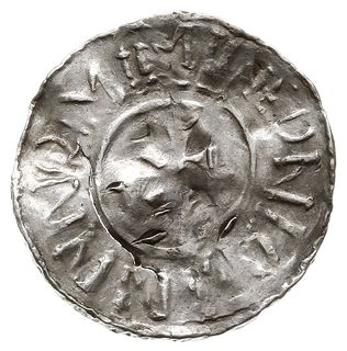 denar, Aw: Krzyż, wokoło BERNHA BERNH X, Rw: Krzyż, wokoło IN NOMIMINE DNI, Dbg 587, srebro 1.29 g, gięty