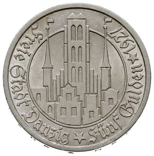 5 guldenów 1927, Berlin, Kościół Marii Panny, Jaeger D.9, Parchimowicz 65b, rzadkie i piękne