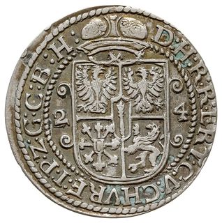 ort 1624, Królewiec, Olding 41a, Slg. Marienburg 1449, Vossberg 1497,  resztki grynszpanu, ale bardzo ładny
