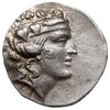 tetradrachma 146-50 pne, Aw: Głow Dionizosa w prawo, Rw: Herkules z maczugą stojący na wprost, prz..