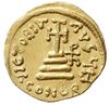 solidus, 632-635, Konstantynopol, Aw: Trzej cesarze stojący na wprost, trzymający globy z krzyżami..