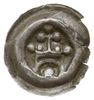 brakteat z lat ok. 1257-1268, Brama z łukowatym prześwitem, zwieńczona krzyżem z ramionami zakończ..